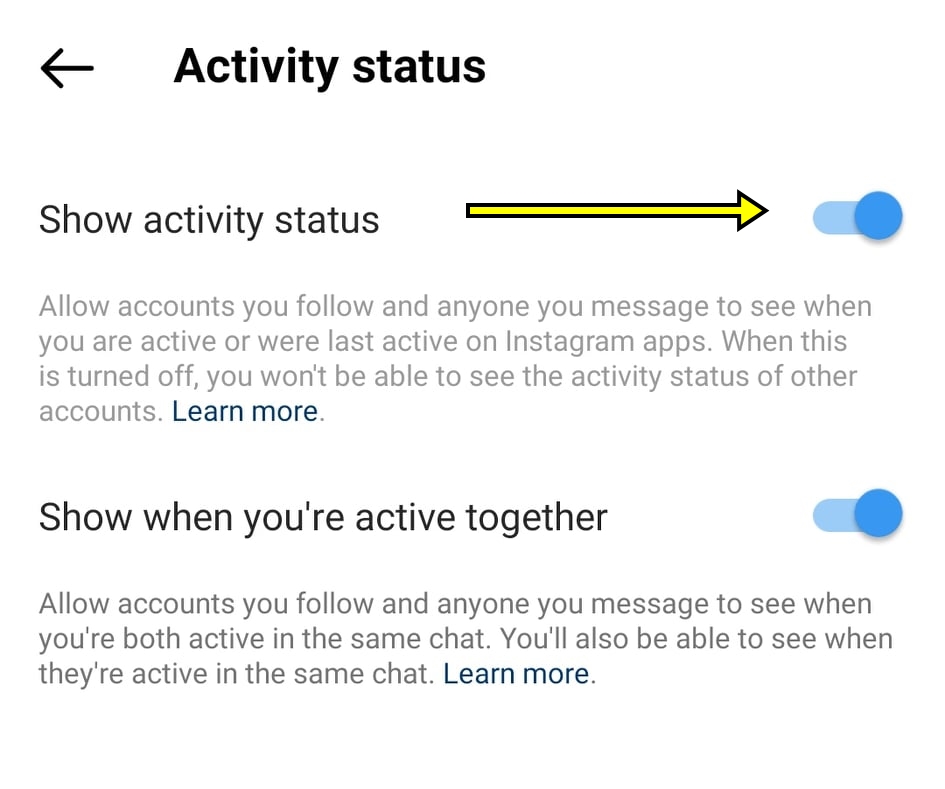 How to turn off Instagram Online Status
